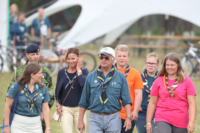 kungen på spännade scoutmöte i sydkorea 2 Kungen på spännade scoutmöte i Sydkorea