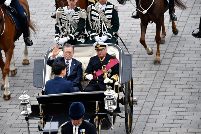 Pompa och ståt under Koreas statsbesök