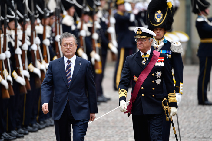 Pompa och ståt under Koreas statsbesök