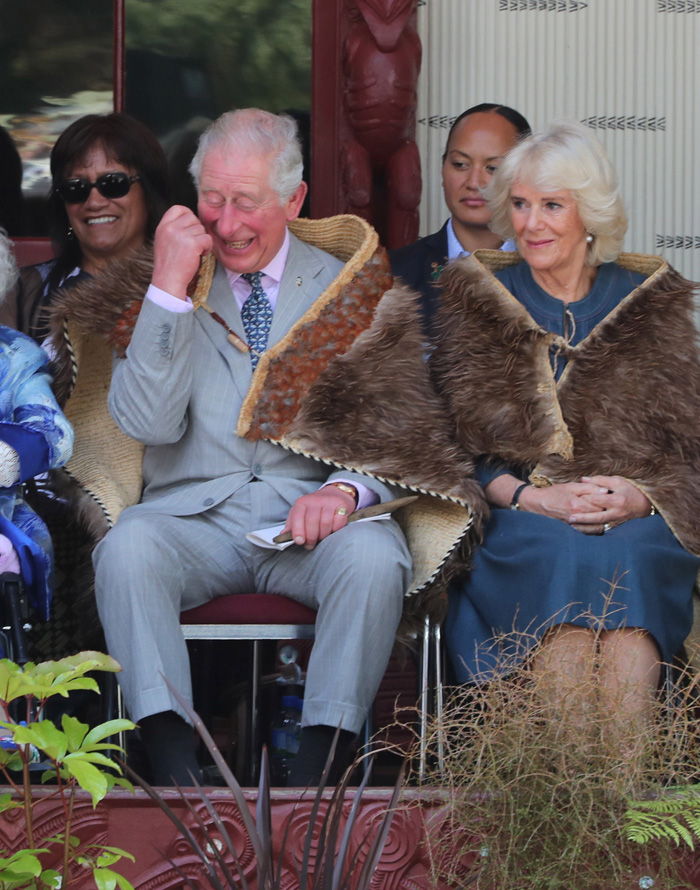 Prins Charles och Camilla gnuggade näsor i Nya Zeeland