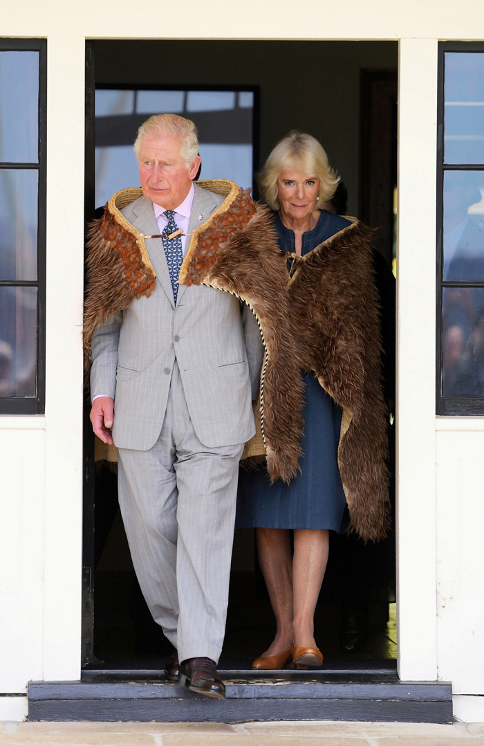 Prins Charles och Camilla gnuggade näsor i Nya Zeeland