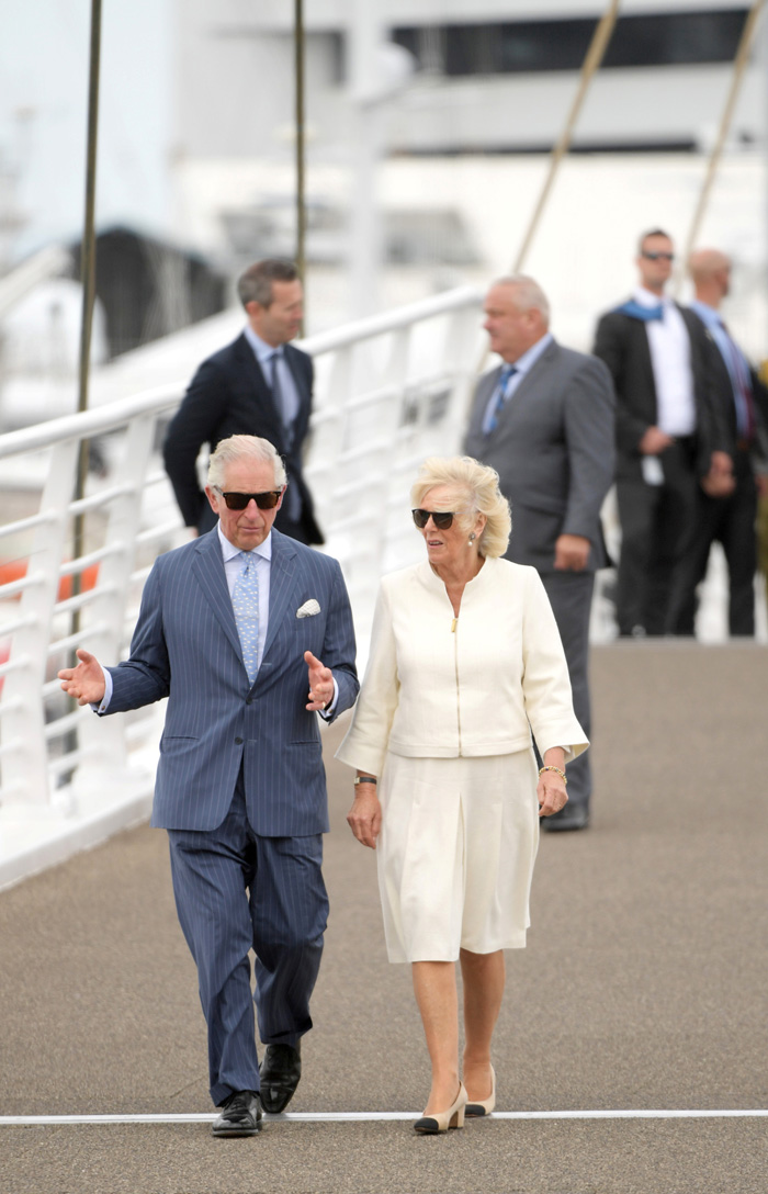 Prins Charles och Camilla gnuggade näsor i Nya Zeeland