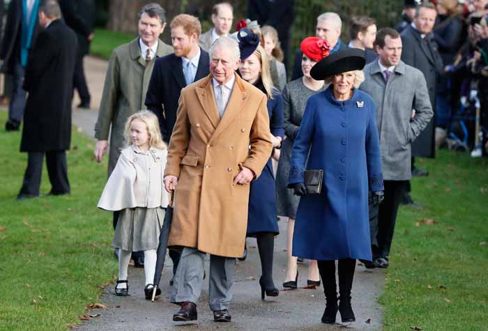 Drottning Elizabeths julkalas med familjen