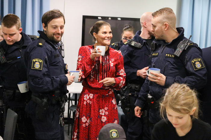 Prins Oscars drömjul hos polisen