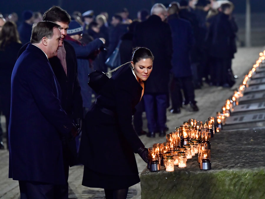 Gripen Victoria på ceremoni för nazismens offer