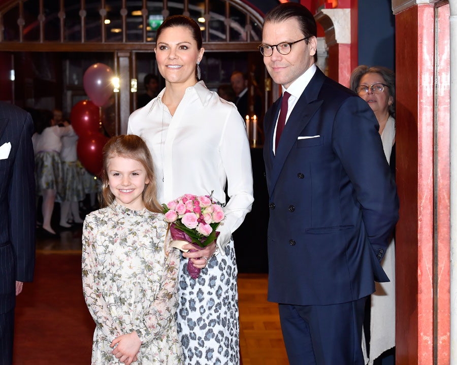 Silvias härliga festkväll med prinsessan Estelle