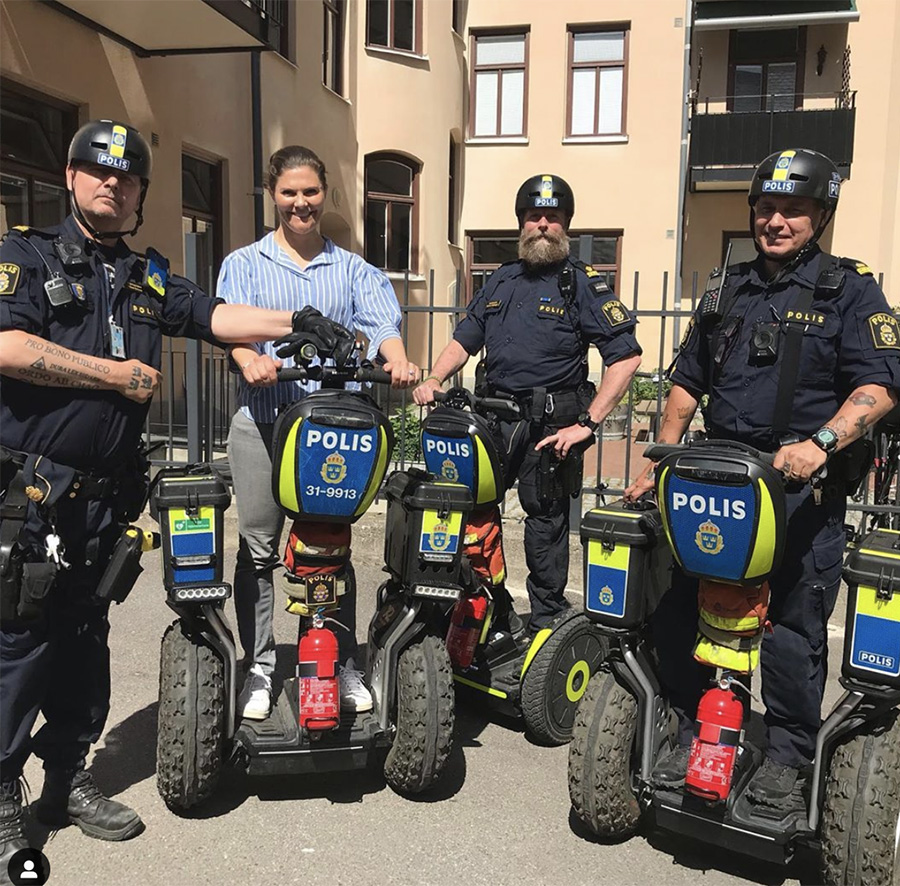 Kronprinsessan Victorias härliga polisinsats i city