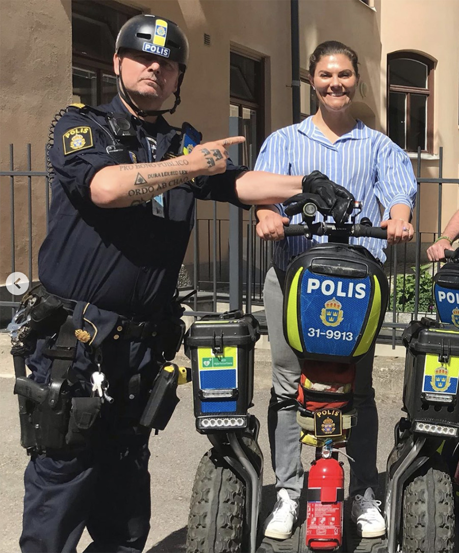 Kronprinsessan Victorias härliga polisinsats i city