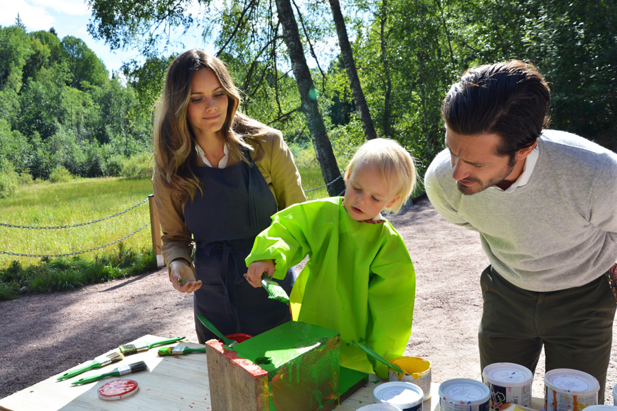 Nya superfina bilderna på prins Gabriel i Dalarna