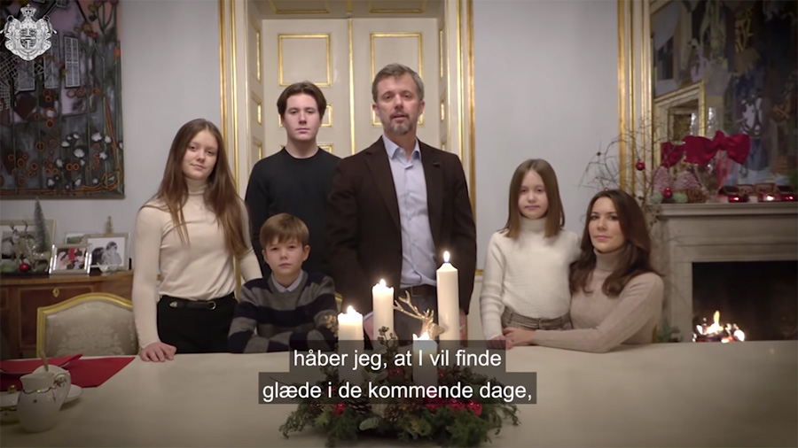 Kronprinsfamiljen ger hopp med fin julhälsning