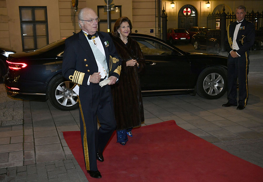 Kungen och Silvias glittrande galakväll på Grand Hôtel