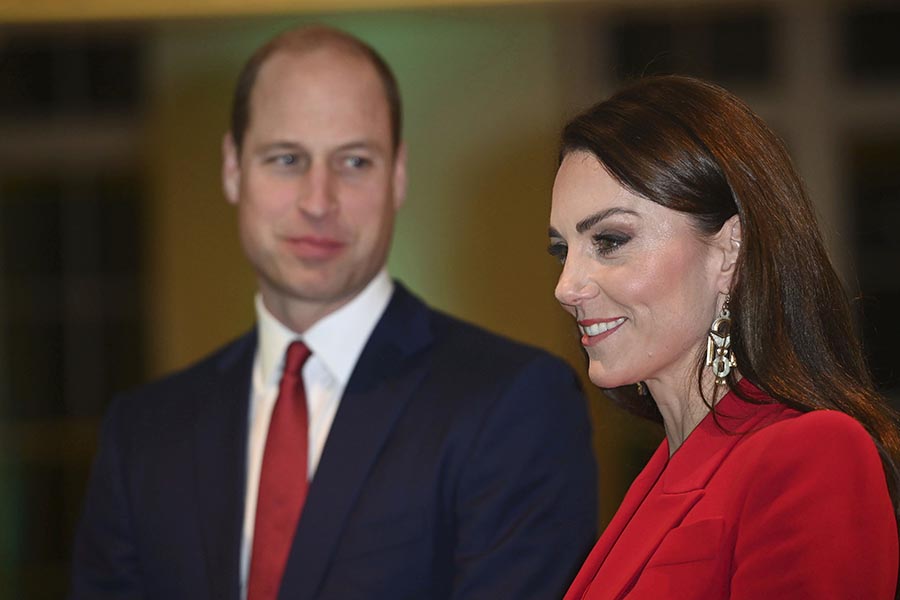 Prins William och Kate strålade på kändistätt kalas