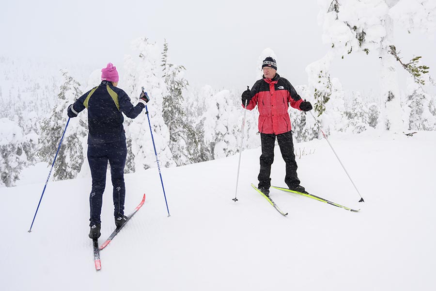 Kungen och Victorias härliga skidtur efter återföreningen