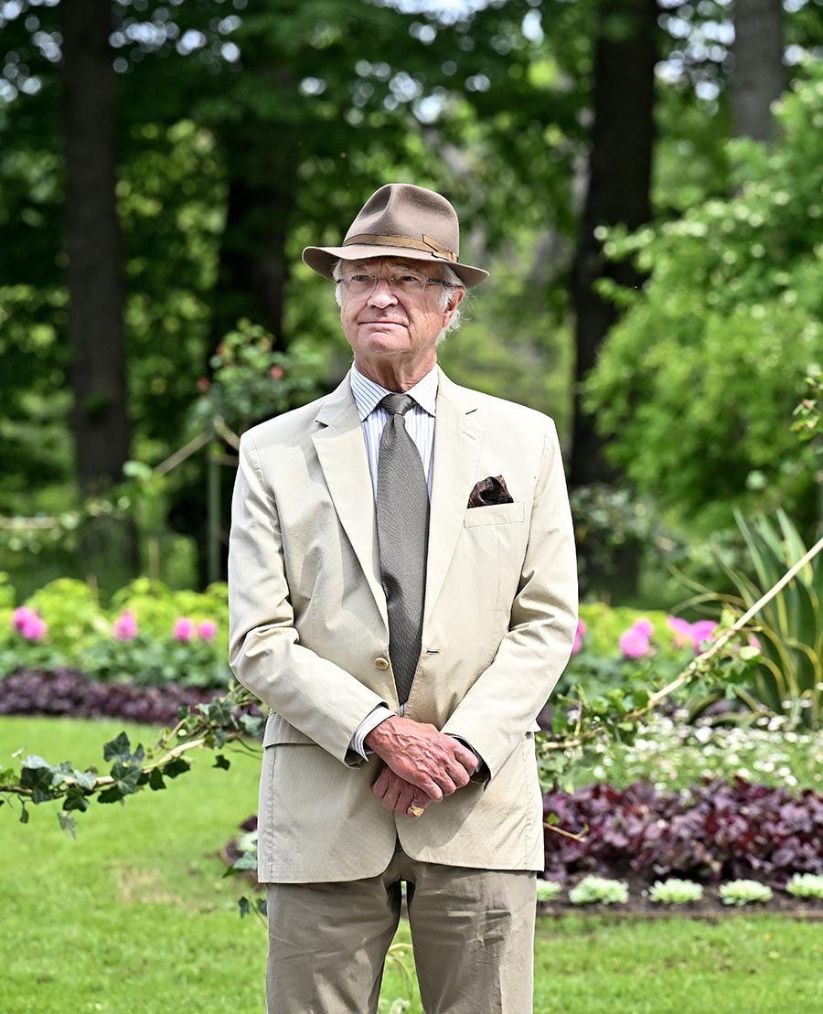 Kungens gröna möte med gubbarna i trädgården