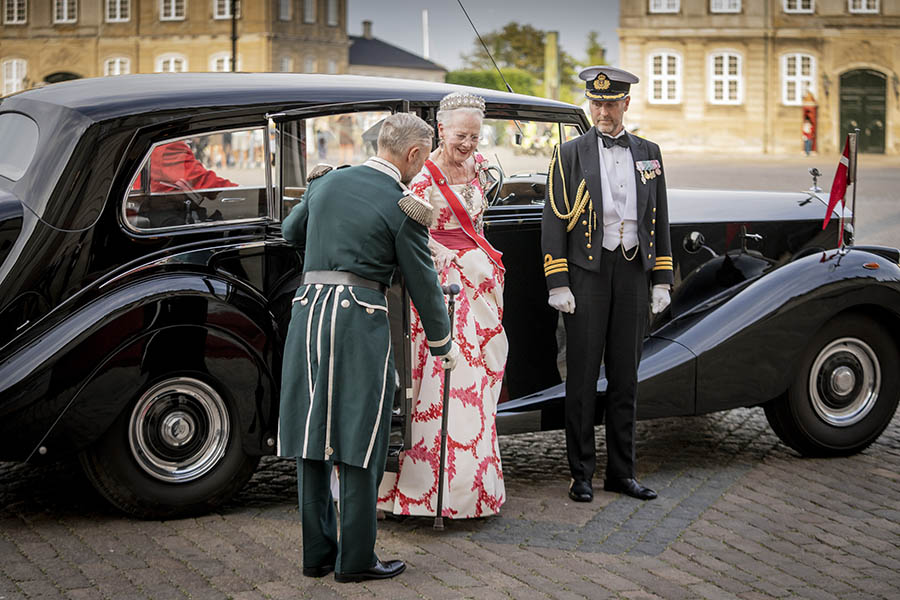 Drottning Margrethes pampiga kungamiddag i Köpenhamn