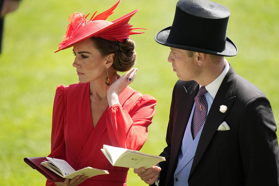 Prins Williams succé med prinsessan Kate på Royal Ascot