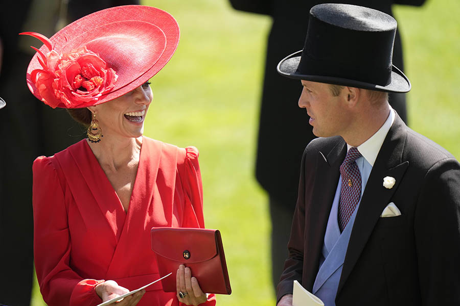 Prins Williams succé med prinsessan Kate på Royal Ascot