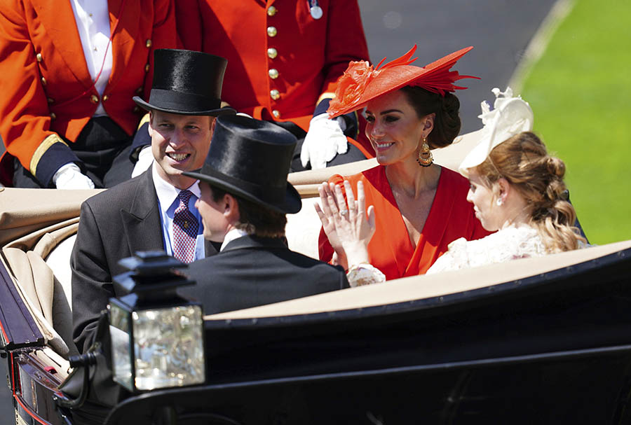 Prins Williams succé med prinsessan Kate på Royal Ascot