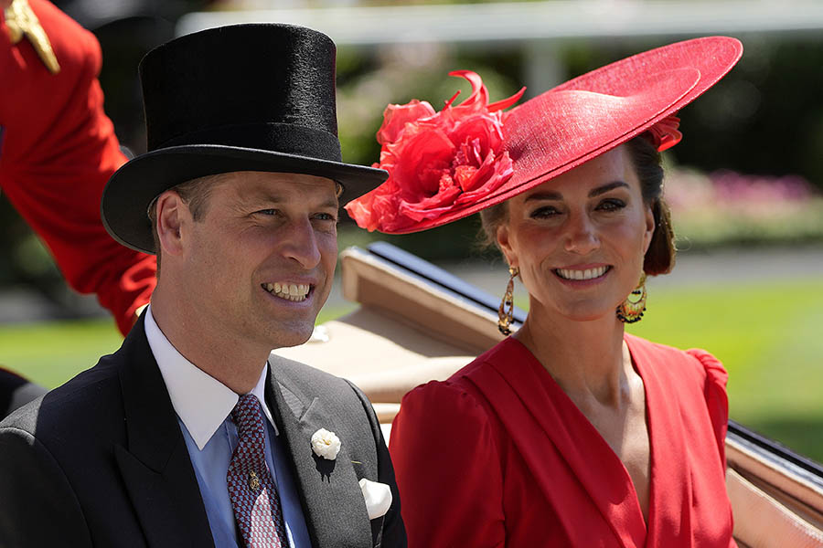 Prins Williams succé med prinsessan Kate på Royal Ascot