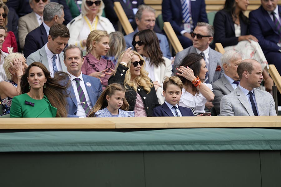 Prins Williams dag med familjen och James Bond på Wimbledon