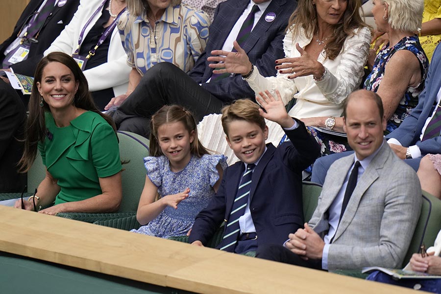 Prins Williams dag med familjen och James Bond på Wimbledon