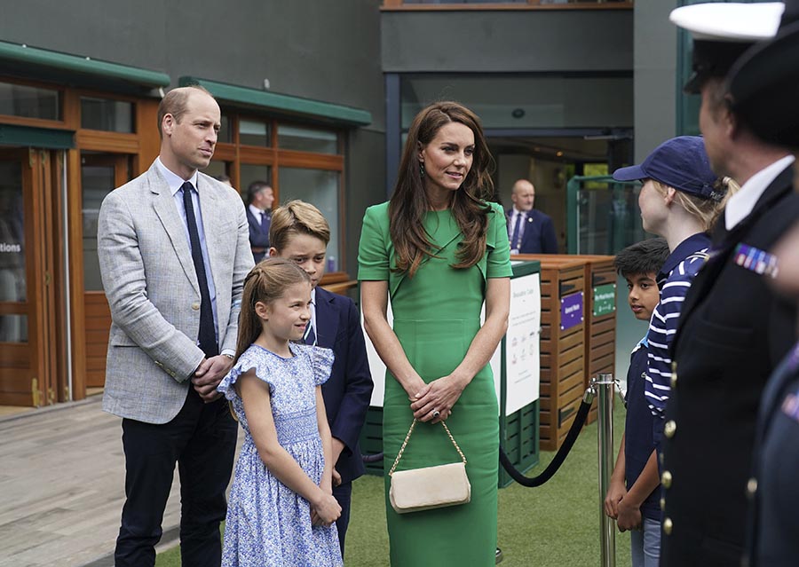 Prins Williams dag med familjen och James Bond på Wimbledon