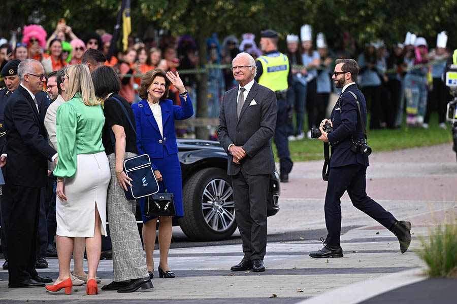 Kungen och Silvia på festligt länsbesök i Halland
