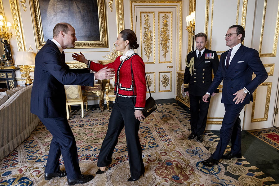 Victorias härliga kramkalas med prins William på Windsor Castle