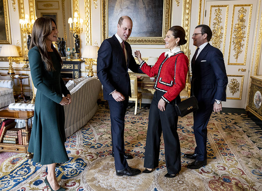 Victorias härliga kramkalas med prins William på Windsor Castle