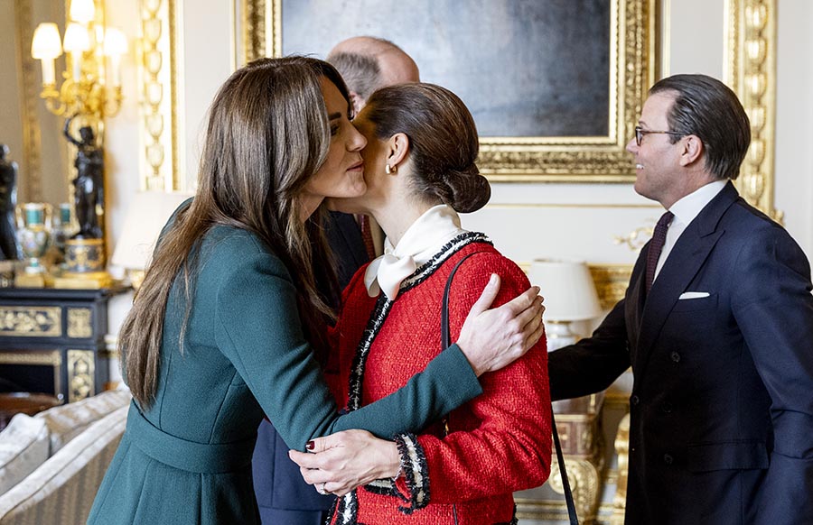 Victorias härliga kramkalas med prins William på Windsor Castle