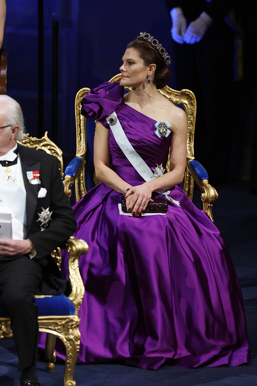 Victorias vackra succélook på Nobelfesten