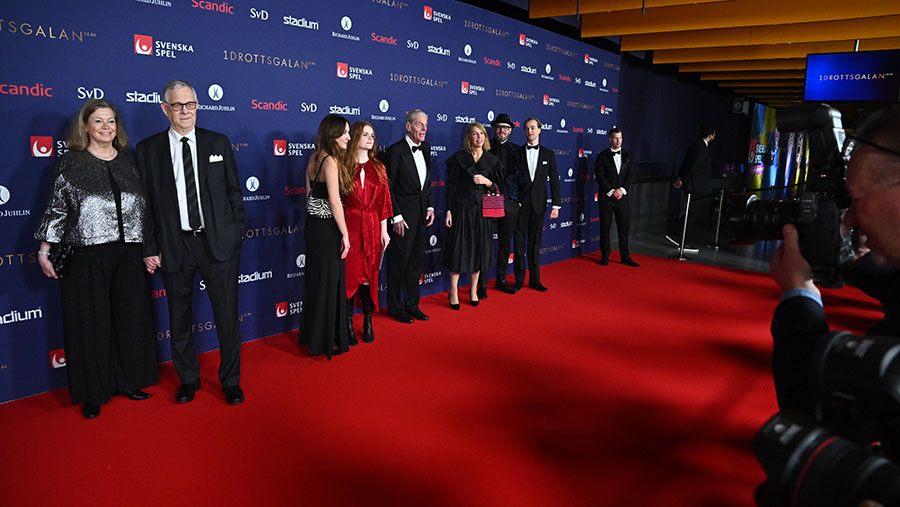 Kändisarna trängdes på vimlet under festliga "Idrottsgalan"