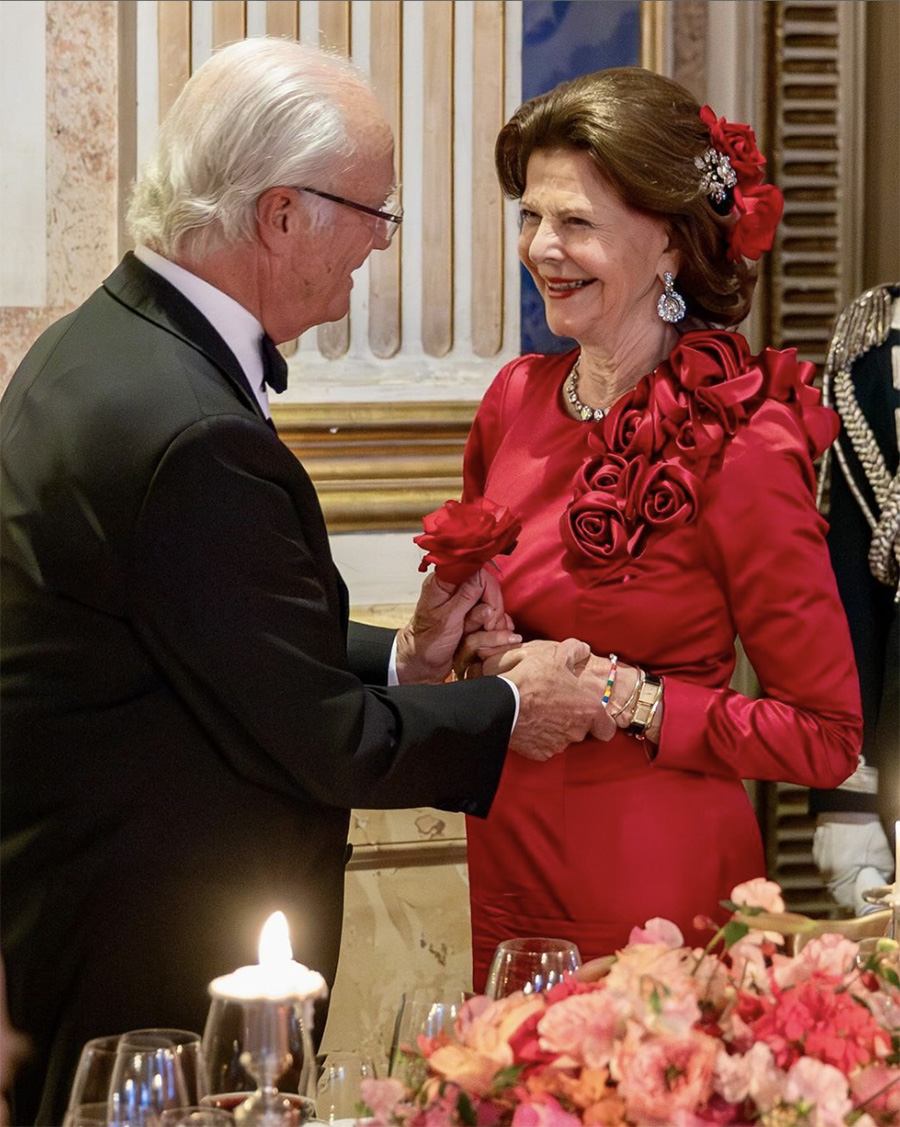 Kungens romantiska kärleksbild med Silvia får nätet att koka