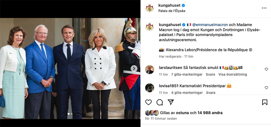 kungaparet på dubbeldejt med franskt kändispar i paris 2 Kungaparet på dubbeldejt med franskt kändispar i Paris